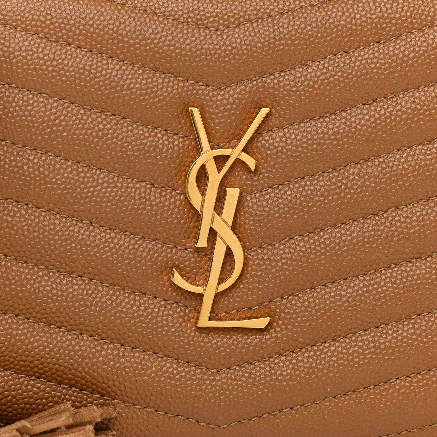 Grain De Poudre Matelasse Monogram Mini Lou Camera Bag Dark Natural