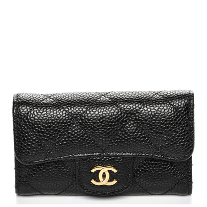 Chanel Caviar Quilted 6 Key Holder Black 1 of 8