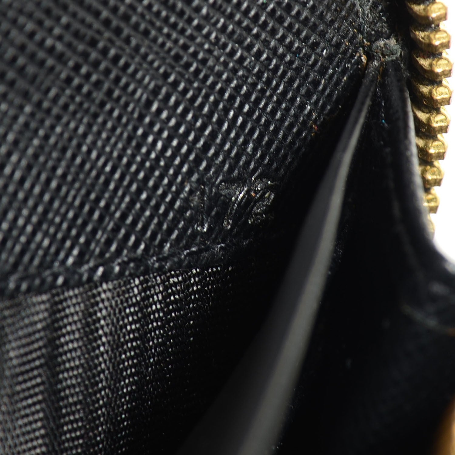 Prada Saffiano Metal Zip Around Wallet Nero Black 10 of 10