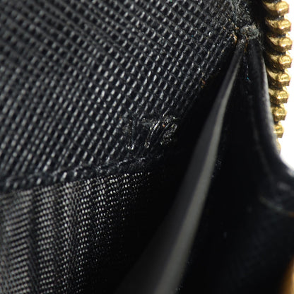 Prada Saffiano Metal Zip Around Wallet Nero Black 10 of 10