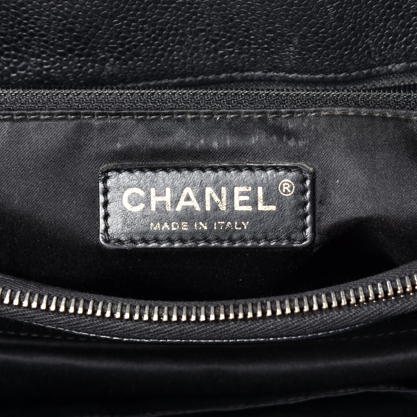 Caviar Quilted Grand Shopping Tote GST Black