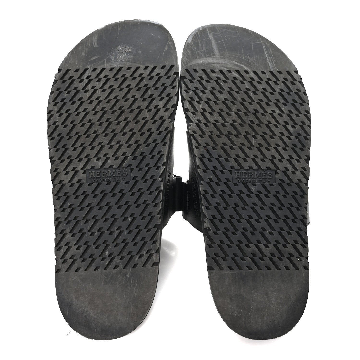 Hermes Calfskin Womens Chypre Sandals 41 Black 6 of 10