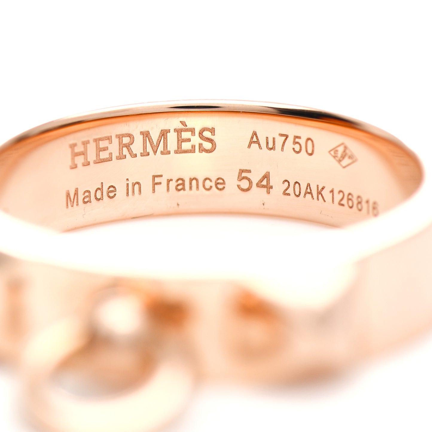 18K Rose Gold PM Collier De Chien Ring 54 7