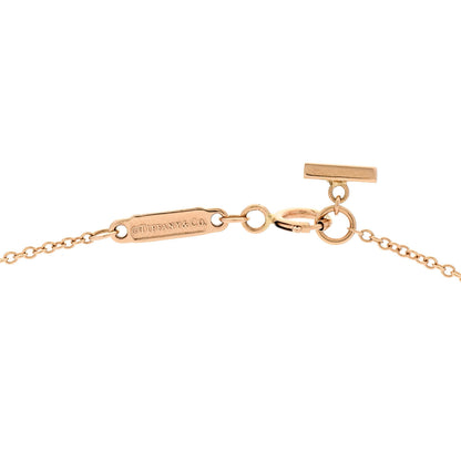Tiffany 18K Rose Gold Small T Smile Pendant Necklace 4 of 5