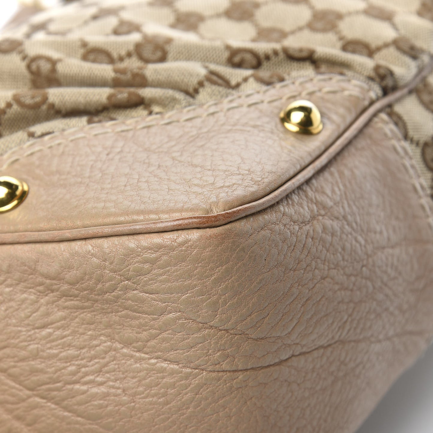 Monogram Medium Jockey Hobo Beige