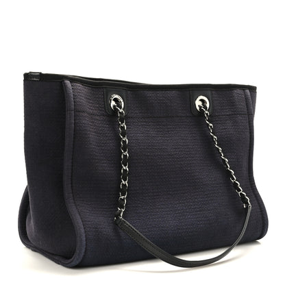 Chanel Mixed Fibers Small Deauville Tote Black 3 of 9