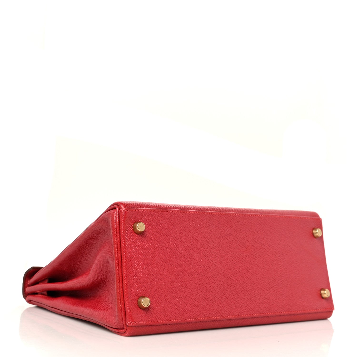 Hermes Courchevel Kelly Retourne 28 Rouge Vif 3 of 13