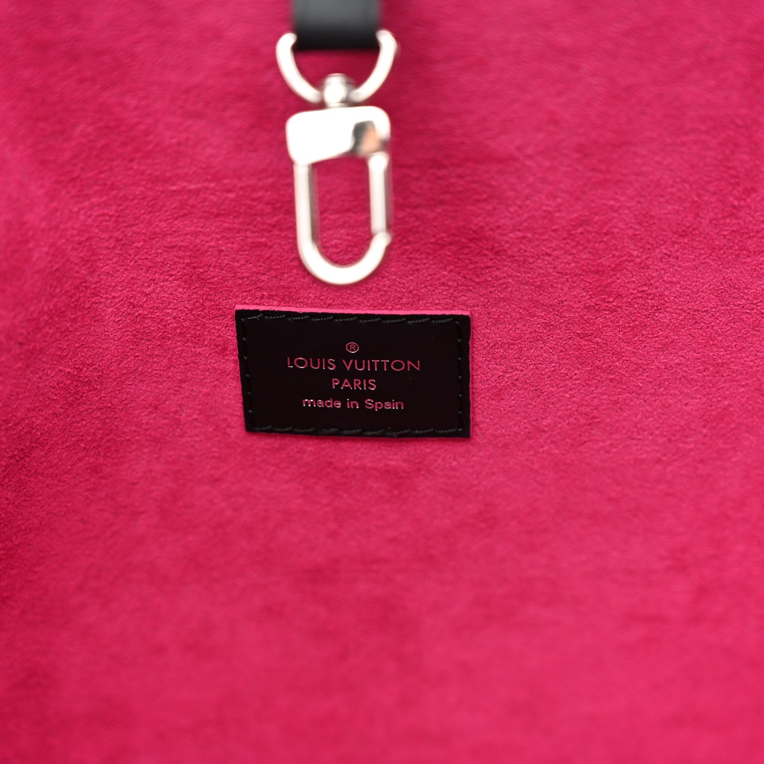 Louis Vuitton Epi Neverfull MM Black Hot Pink 6 of 10