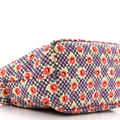 Miu Miu Tessuto Nylon Stampato Mini Spirit Cire Bag Lilla Dis Retro 8 of 10