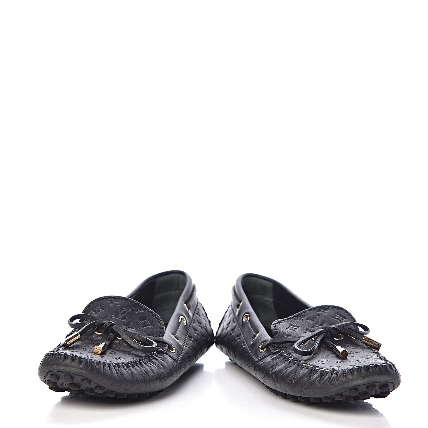Louis Vuitton Empreinte Gloria Loafers 37.5 Black 6 of 10
