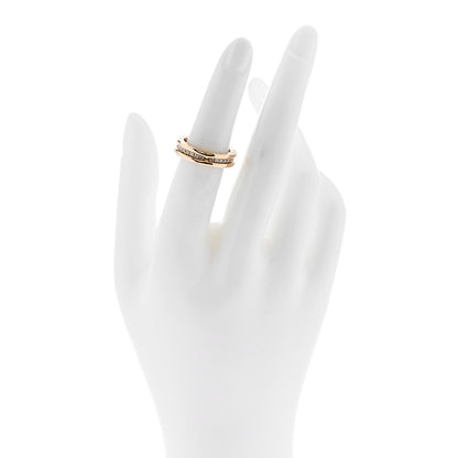 Bulgari 18K Yellow Gold Diamond B.Zero1 One-Band Pave Ring 50 5.5 2 of 4