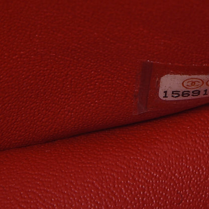 Chanel Lambskin Quilted Maxi Double Flap Red 8 of 11