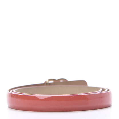 Chanel Patent Calfskin CC Logo Skinny Belt 75 30 Pink 2 of 8