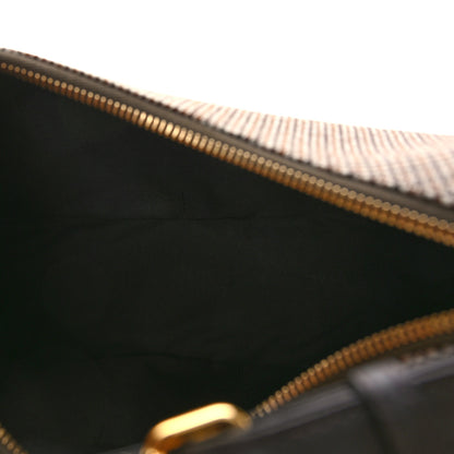 Fendi Wool Vitello Grace Small Houndstooth Small Fendigraphy Hobo Bag Beige Ebano 5 of 8
