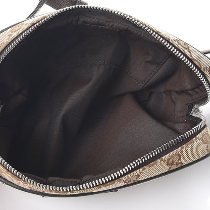Gucci Monogram Dollar Calfskin Belt Bag Beige Ebony Testa di Moro Marrone Scuro 7 of 9