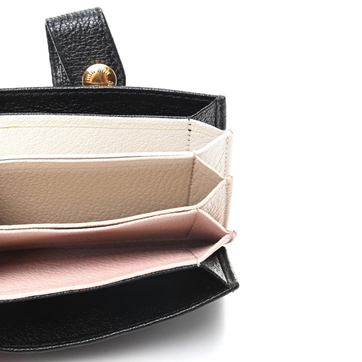 Goatskin Madras Accordion Card Holder Black