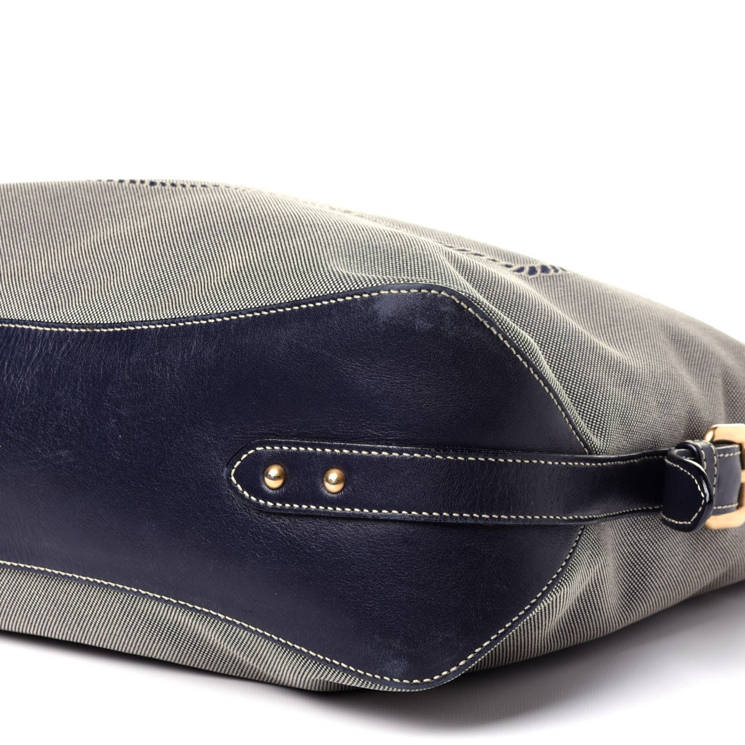 Prada Jacquard Logo Hobo Corda Navy 9 of 13
