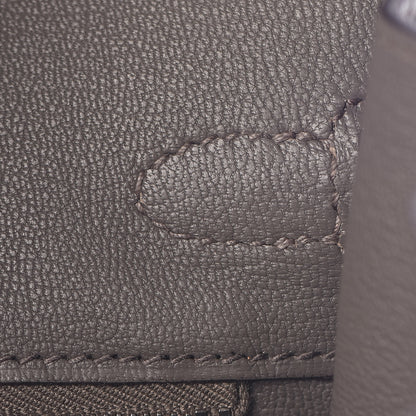 Hermes Togo Birkin 25 Etain 24 of 34