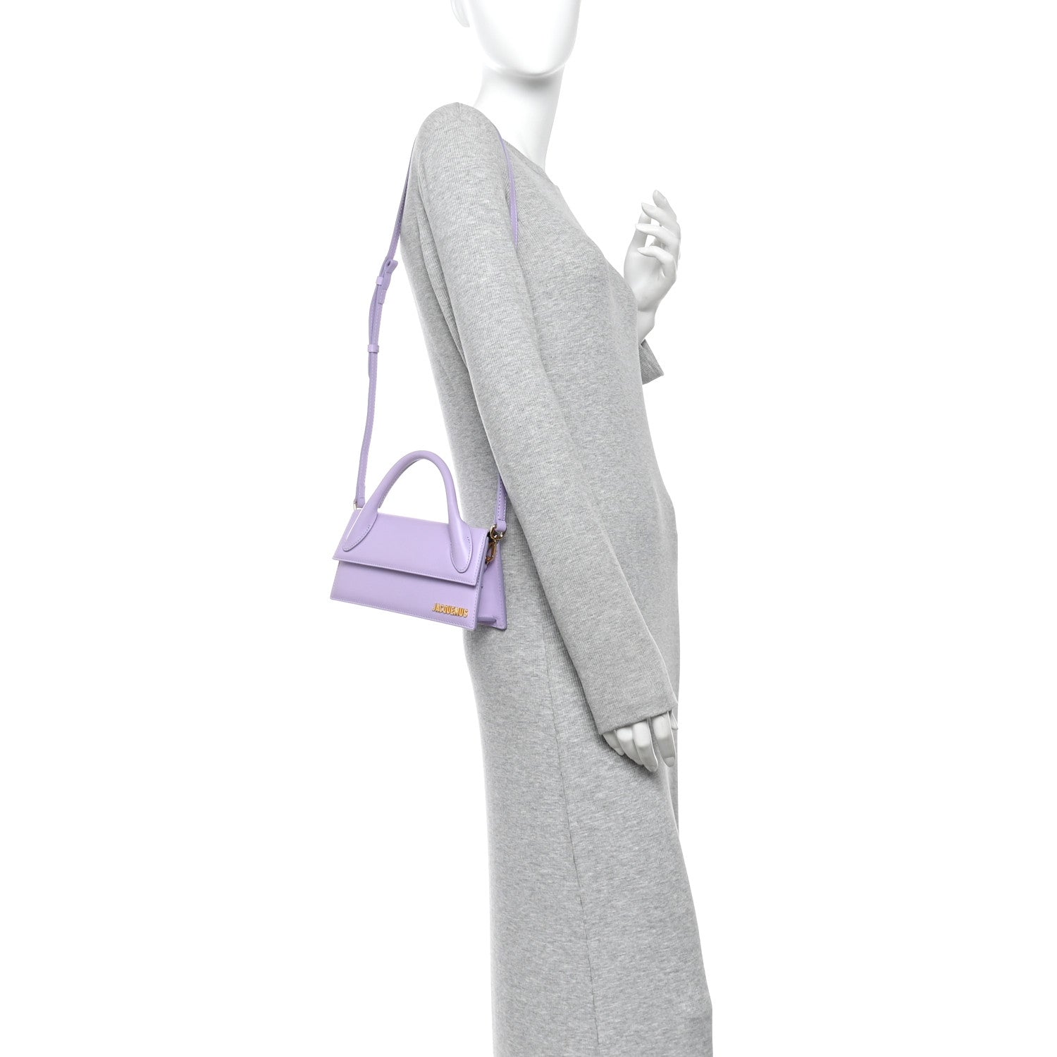 Jacquemus Smooth Calfskin Le Chiquito Long Lilac 2 of 14
