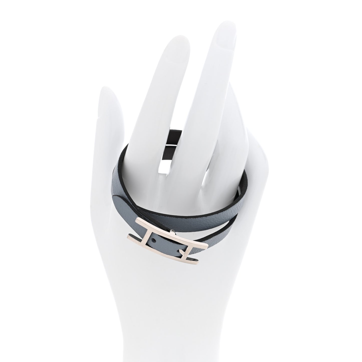 Swift Behapi Double Tour Bracelet Bleu Lin Chocolate