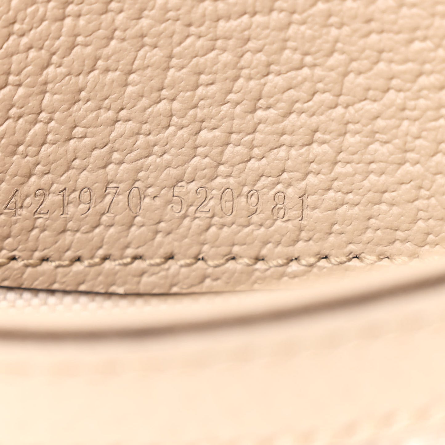 GG Supreme Monogram Textured Dollar Calfskin Mini Dionysus Shoulder Bag Beige Mystic White Oatmeal