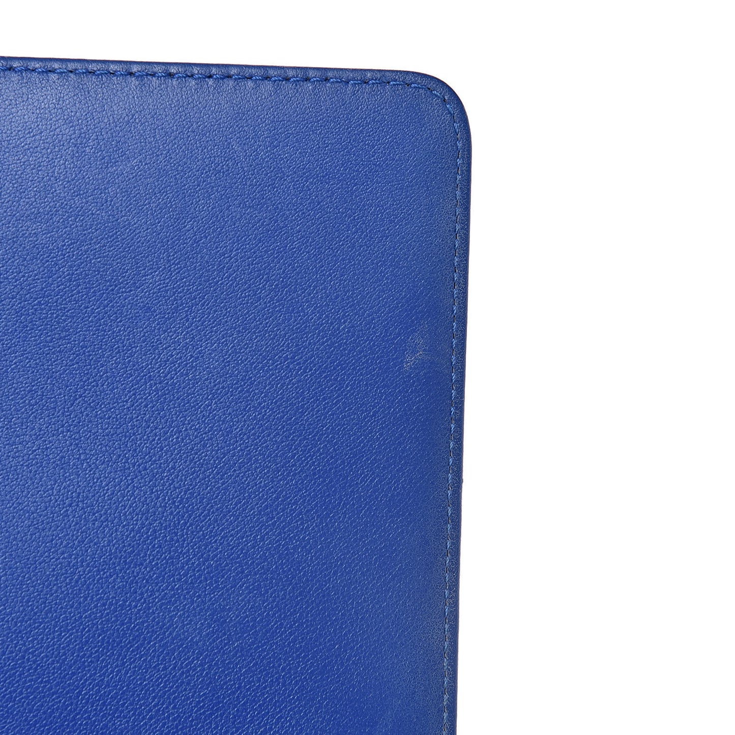 Patent Calfskin Quilted Medium Plexiglass Boy Flap Blue