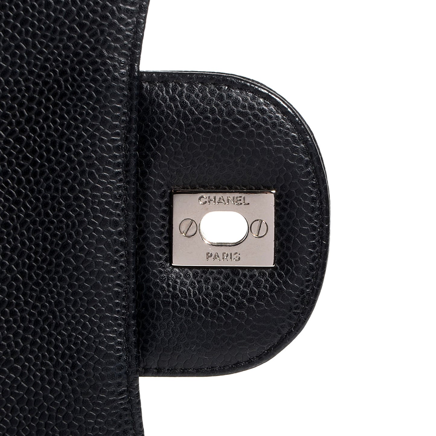 Caviar Jumbo Single Flap Black