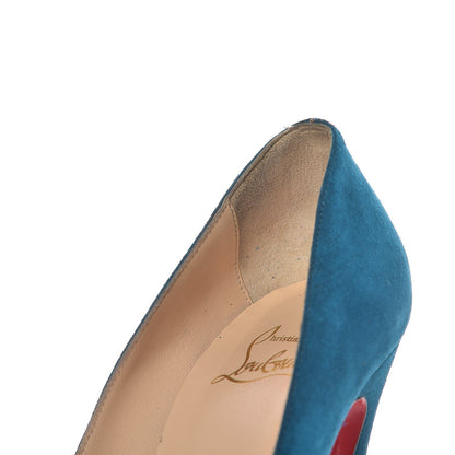 Christian Louboutin Suede Aborina 150 Pumps 38 Peacock 10 of 15