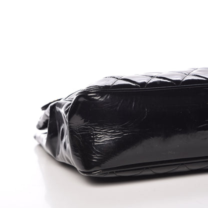 Chanel Patent Quilted Shopping Tote Black 13 of 15
