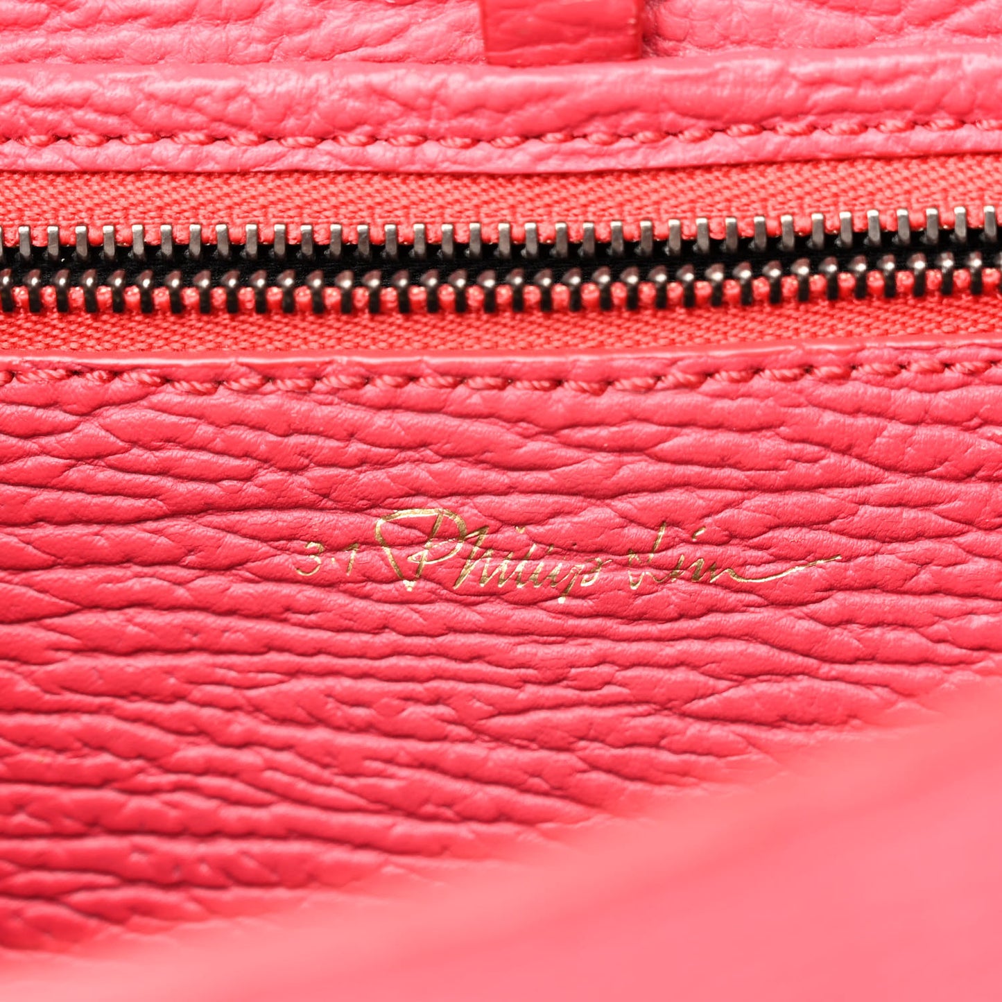 Textured Calfskin Mini Pashli Satchel Raspberry
