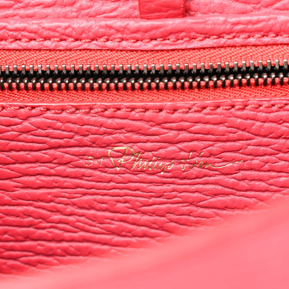 3.1 Phillip Lim Textured Calfskin Mini Pashli Satchel Raspberry 6 of 12