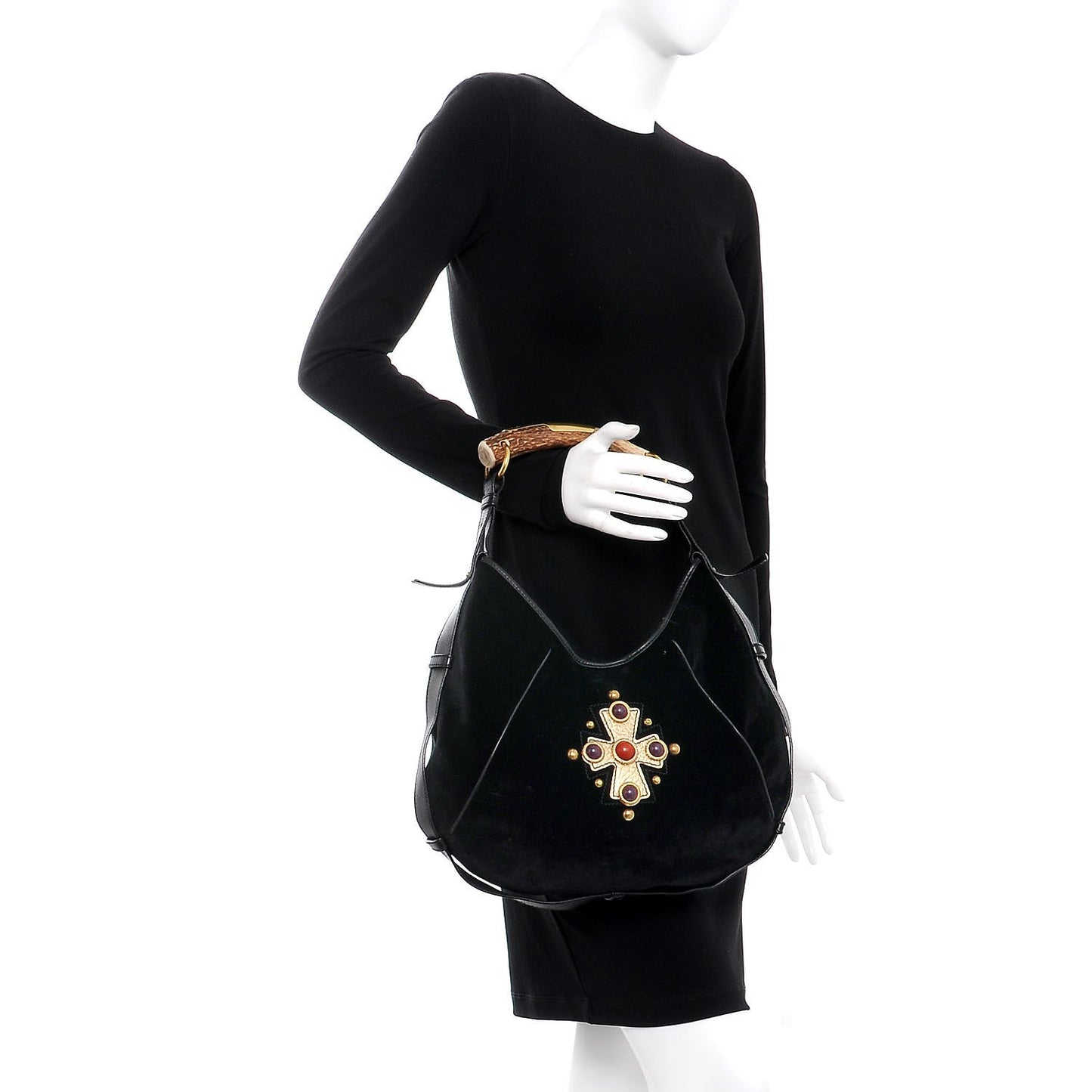 Velvet Beaded Mombasa Black