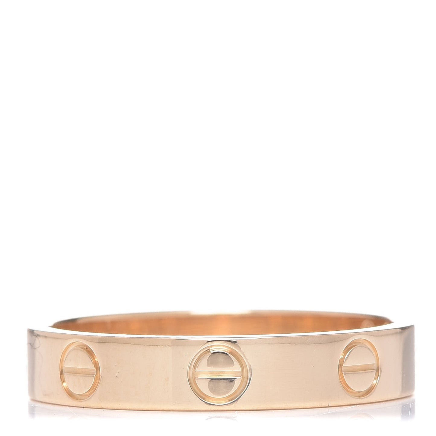 18K Yellow Gold 3.5mm LOVE Wedding Band Ring 54 6.75