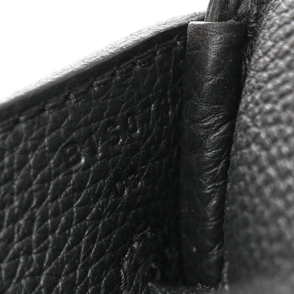 Hermes Togo Toile HAC Travel Birkin 40 Black 7 of 11