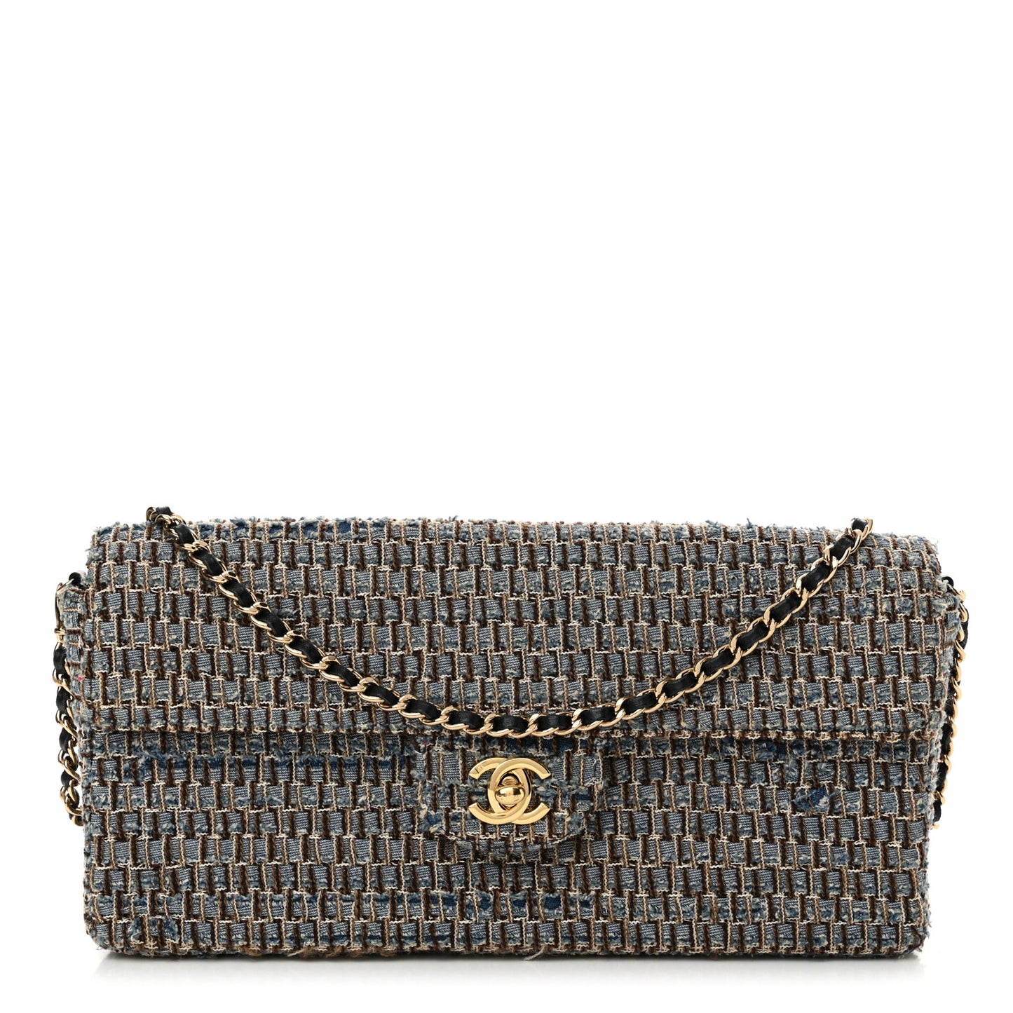 Tweed East West Flap Blue Multicolor