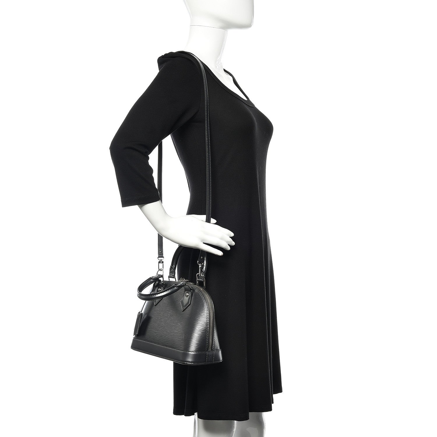 Louis Vuitton Epi Alma BB Anthracite Nacre 2 of 9