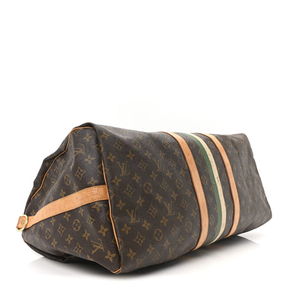 Louis Vuitton Monogram My LV Heritage Keepall Bandouliere 55 Ivory Vert Anglais 3 of 9