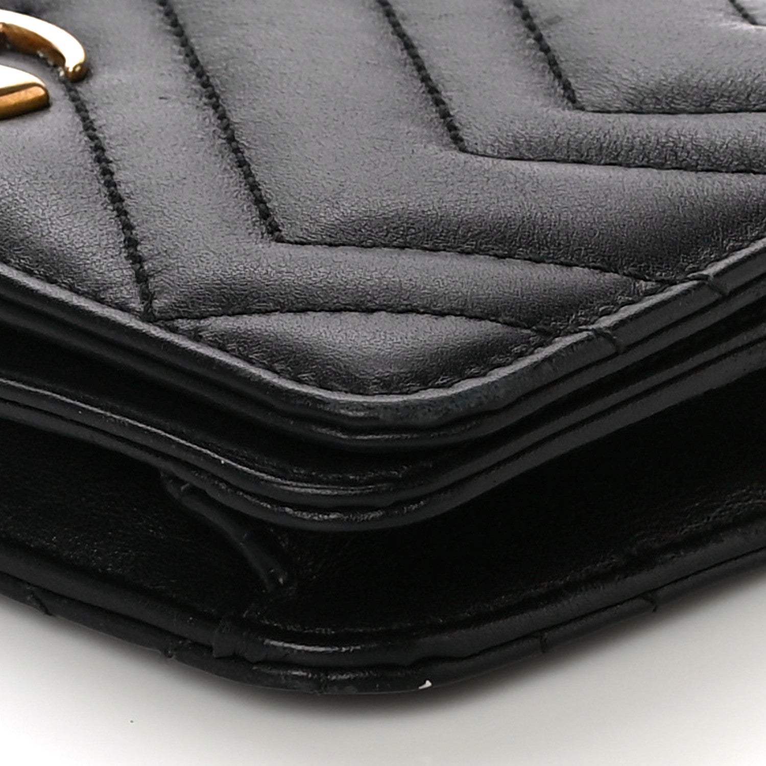 Gucci Calfskin Matelasse GG Marmont Mini Bag Black 12 of 12