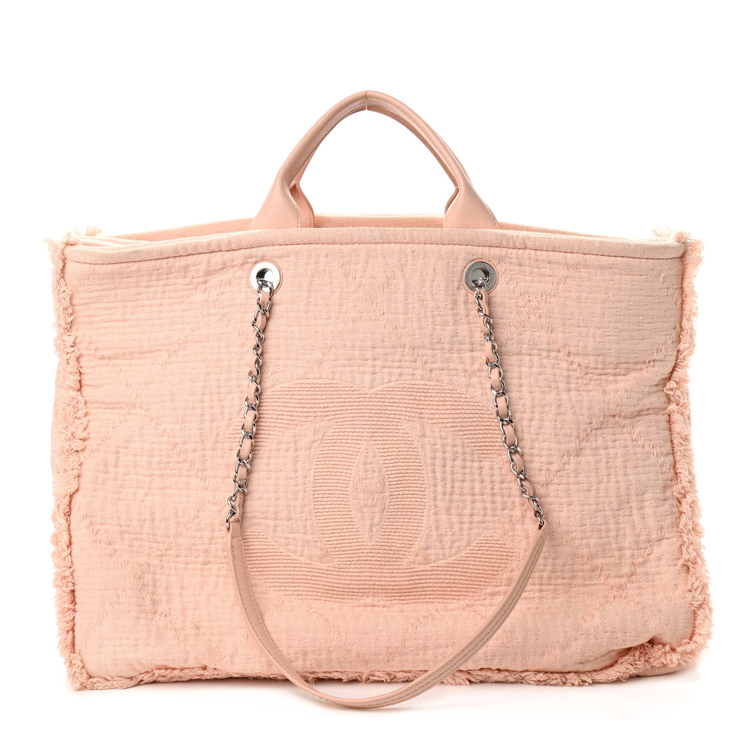 Chanel Canvas Extra Large Double Face Shopping Tote Light Pink 1 of 13