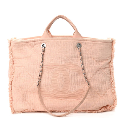 Chanel Canvas Extra Large Double Face Shopping Tote Light Pink 1 of 13