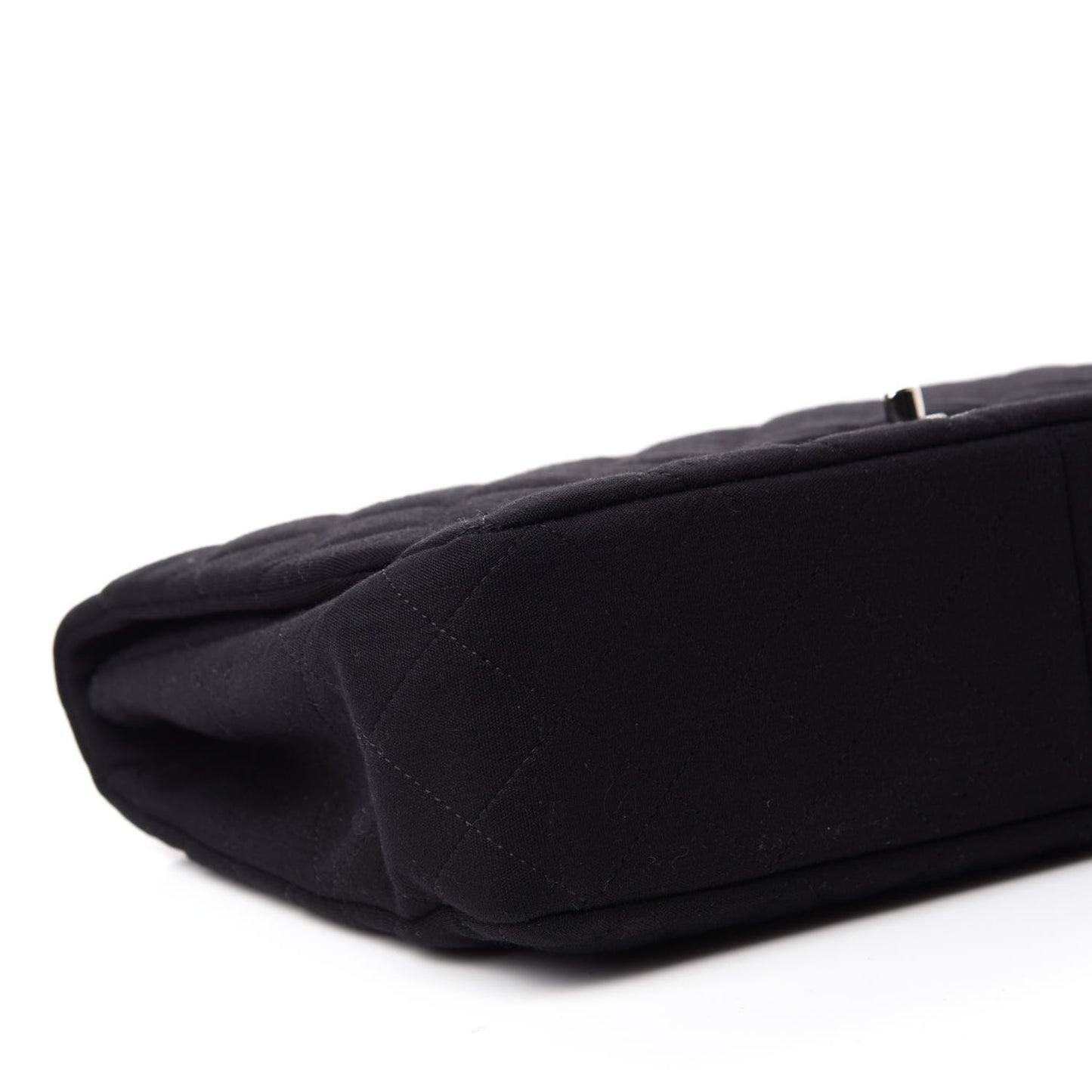 Jersey Quilted Jumbo Single Flap Black