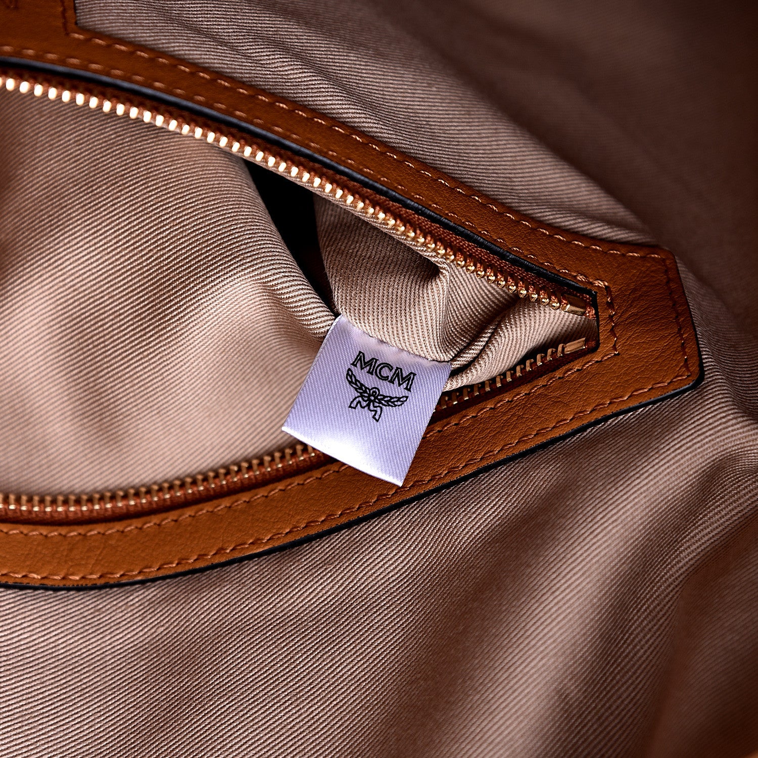 MCM Visetos Large Klara Hobo Cognac 6 of 9