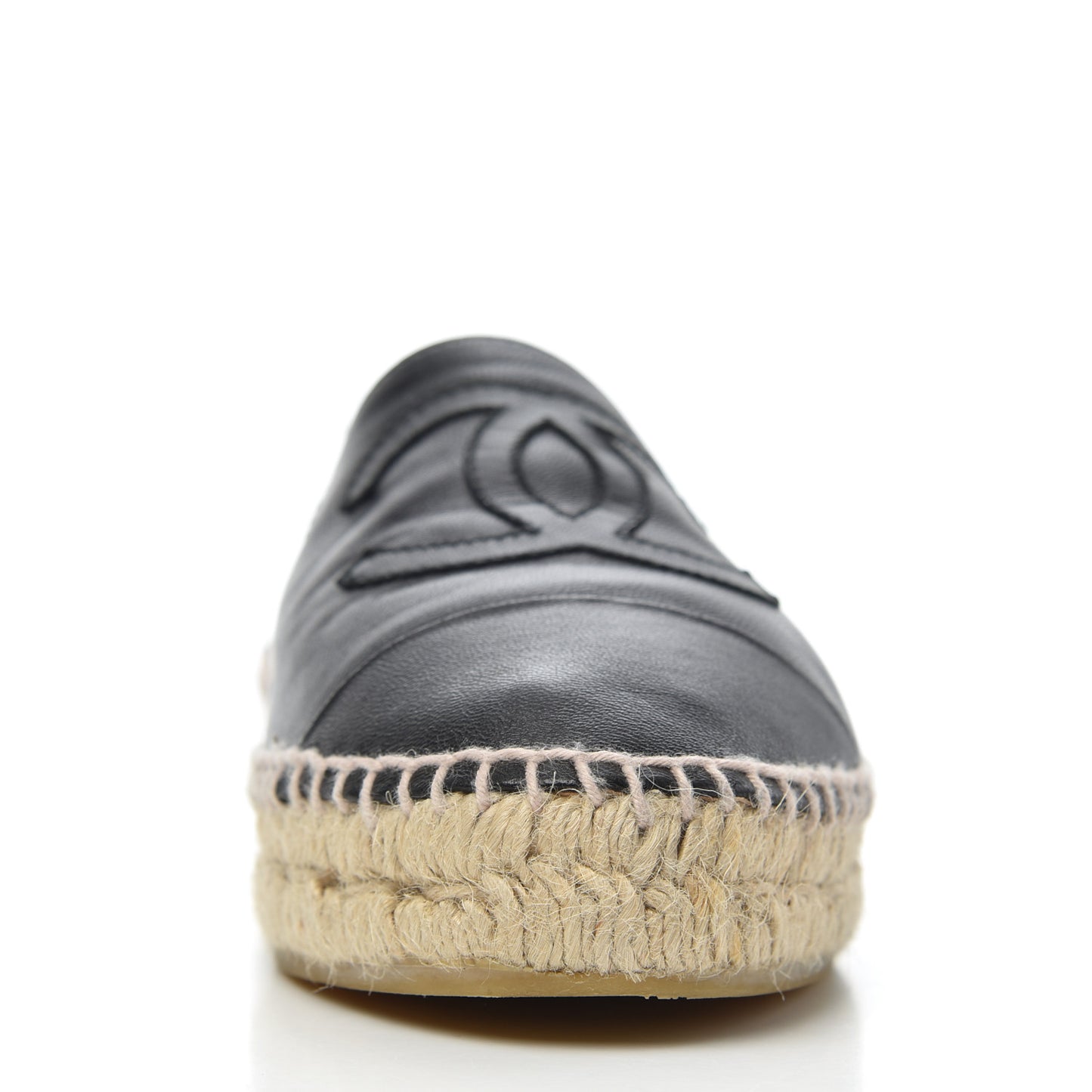 Lambskin CC Espadrilles 39 Black