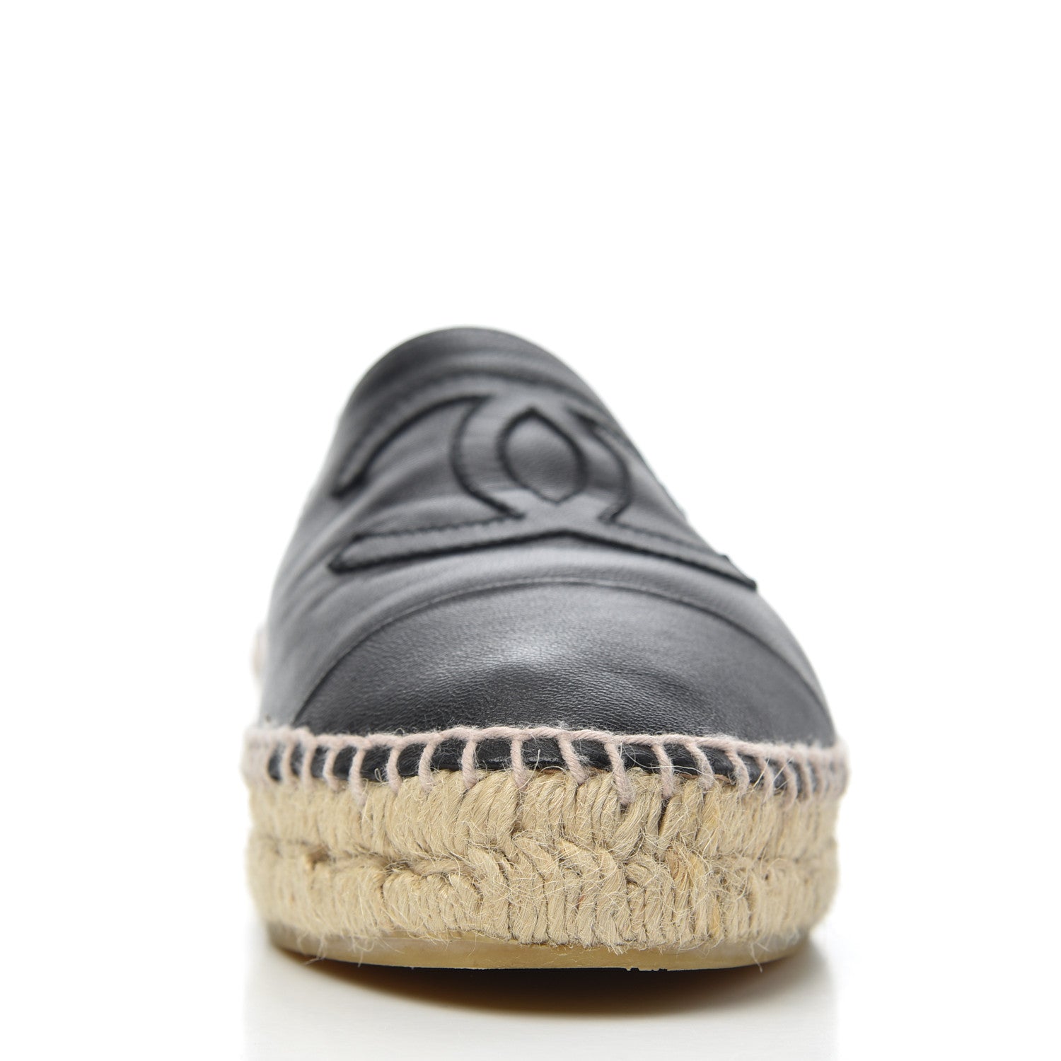 Chanel Lambskin CC Espadrilles 39 Black 21 of 27