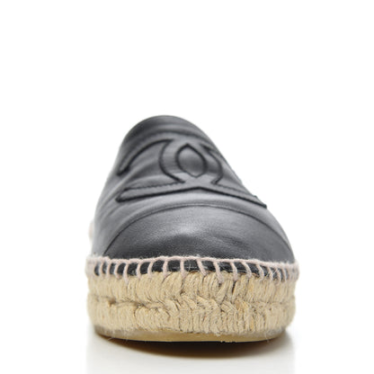 Chanel Lambskin CC Espadrilles 39 Black 21 of 27