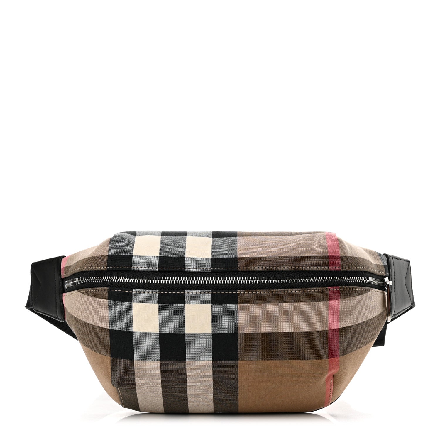 Burberry IP Check Sonny Bum Bag Taupe Brown 1 of 10