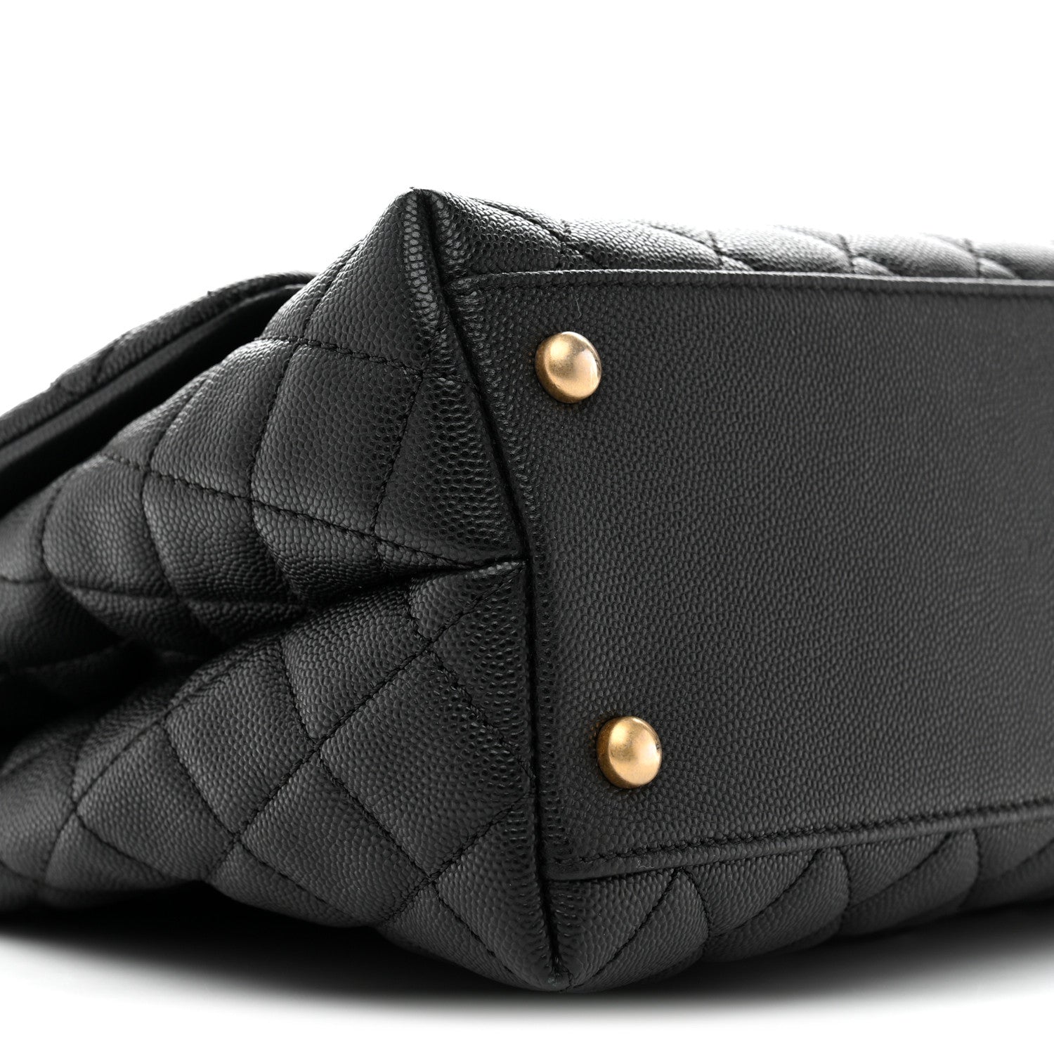 Chanel Caviar Quilted Small Coco Handle Flap Black 9 of 12