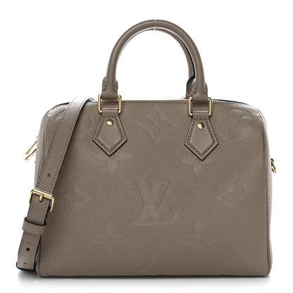 Louis Vuitton Empreinte Monogram Giant Speedy Bandouliere 25 Tourterelle 1 of 9