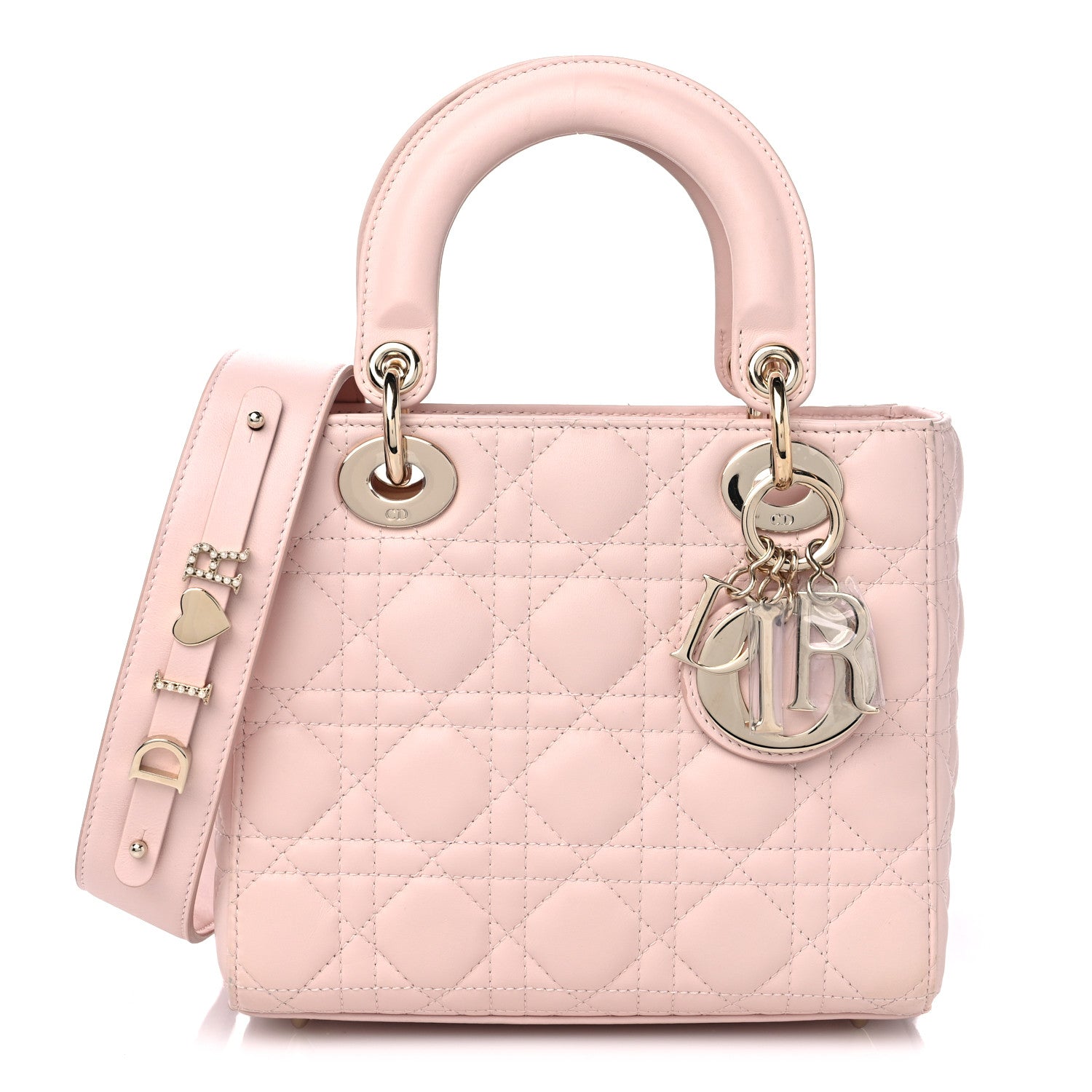 Christian Dior Lambskin Cannage Small My ABCDior Lady Dior Light Pink 1 of 10