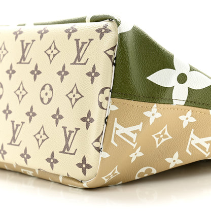 Louis Vuitton Monogram Giant Neverfull MM Kaki 10 of 10